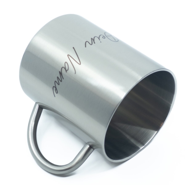Tasse Edelstahl mit Name