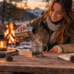 Tasse Edelstahl Camping mit Name